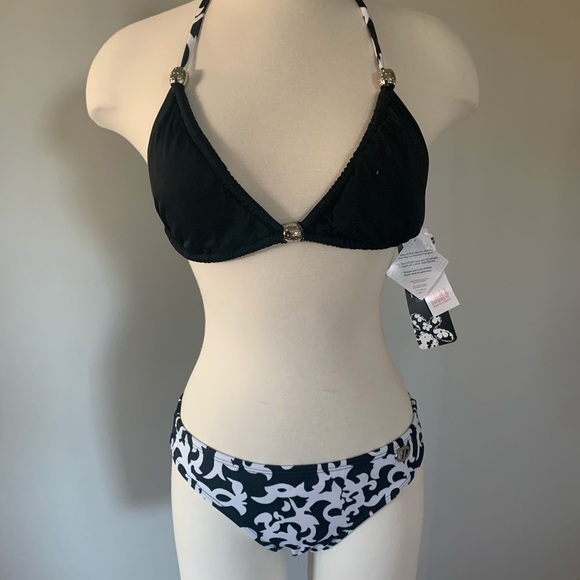PHAX Other - NWT black & white with silver PHAX bikini like VS